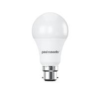 paul russells B22 Bayonet Cap LED Light, 13W = 100W Equivalent Bulb, 1521 Lumens, 2700K Standard BC A60 LED GLS, Bright Energy Saving Non-Dimmable Lightbulbs - Warm White Frosted - Pack of 1