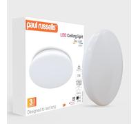 paul russells Bathroom Light, 17W 1700lm Ceiling Lights, 100W Equivalent, Waterproof IP44, Daylight 6500K, Dome, Modern, Flush Ceiling Light|Kitchen, Bulkhead, Toilet, Porch, Utility, Bedroom, 1 Pack