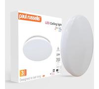 paul russells Bathroom Light, 23W 2100lm Ceiling Lights, 125W Equivalent, Waterproof IP44, Daylight 6500K, Dome, Modern, Flush Ceiling Light|Kitchen, Bulkhead, Toilet, Porch, Utility, Bedroom, 1 Pack
