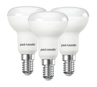 paul russells Daylight E14 Spotlight, 4.9Watt LED Reflector R50 Light, Small Edison Screw 40w Equivalent Bulb, 470LM 6500K Frosted 120° Beam Angle SES Energy Saving (Not Dimmable) Bulbs, 3 Pack