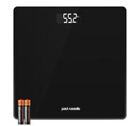 Paul Russells Digital Bathroom Body Weight Scales Tempered Glass Lcd Display Black