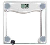 Paul Russells Digital Bathroom Scales, Bath Scales, Body Weight, Weighing Scale for Fitness with High Precision Sensors, Accurate Weight Machine for Humans (st/lb/kg) 28X28cm150KG Wide Platform WHITE