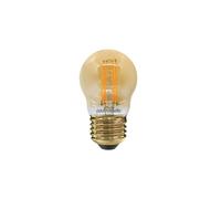 paul russells Dimmable Filament Golf Ball LED Bulbs, Edison Screw, E27, ES, 4.5Watt 423LM G45 40w Equivalent, Mini Globe 2200K Amber, Energy Saving, Decorative Chandelier Lamps, Pack of 1