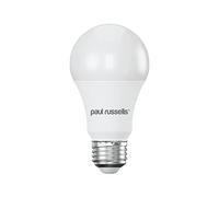 paul russells E27 Edison Screw LED Light, 13W = 100W Equivalent Bulbs, 1521 Lumens, 2700K Standard ES A60 LED GLS - Bright Large Energy Saving Non-Dimmable Lightbulbs, Warm White Frosted, Pack of 1