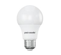 paul russells LED GLS Light Edison Screw ES, 60w Equivalent, 8watt 806LM LED Bulbs, 6500K Daylight Lamp, Classic Frosted A60 Standard E27 Energy Saving Non-Dimmable Large Globe Lightbulb, Pack of 1