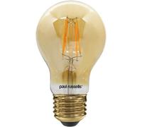 paul russells E27 Edison Screw LED Filament - 7Watt 50W Equivalent 680LM Lumens 2200K ES Standard GLS A60 - Amber Bright Energy Saving Light Non-Dimmable - Extra Warm White Bulbs - Pack of 1