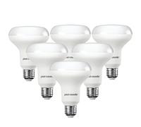 paul russells E27 Spotlight 11W LED Reflector R80 Light Edison Screw, 75w Equivalent Bulb, 1050 Lumen, 4000K Cool White, Frosted 120° Beam Angle ES Energy Saving Non-Dimmable Lightbulbs, 6 Pack