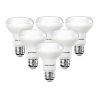 paul russells Daylight E27 Spotlight 11W LED Reflector R80 Light Edison Screw 75w Equivalent Bulb 1050 Lumen 6500K Frosted 120° Beam Angle ES Energy Saving Lightbulbs, Pack of 6