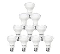 paul russells E27 Spotlight 8W LED Reflector R63 Light Edison Screw, 40w Equivalent Bulb, 710 Lumen, 2700K Warm White, Frosted 120° Beam Angle ES Energy Saving Lightbulbs, Pack of 10