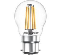 Paul Russells G45 Led Filament Golf Ball B22 Bulb, 4.5W 40W Eq, 470Lm, 2700K Warm White, Energy Saving, 1 Pack