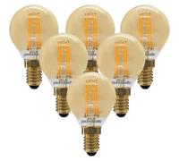 Paul Russells G45 Led Filament Golf Ball E14 Bulb, 4.5W 35W Eq, 400Lm, 2200K Extra Warm White, 6 Pack