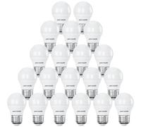 Paul Russells G45 Led Mini Globe E27 Bulb, 4.9W 40W Eq, 470Lm, 4000K Cool White, Frosted, Non-Dimmable, 20 Pack