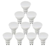 paul russells LED Bulb GU10, 400 lumens, 4.9W(Equivalent to 50W), Warm White 2700K, Non Dimmable, Pack of 10