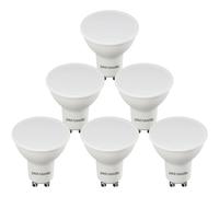 Paul Russells Gu10 Led Bulb, 4.9W 50W Eq, 400Lm, 2700K Warm White, Non-Dimmable, Energy Saving, 6 Pack