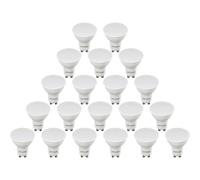 Paul Russells Gu10 Led Bulb, 4.9W 50W Eq, 400Lm, 4000K Cool White, Non-Dimmable, Energy Saving, 20 Pack