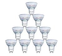 paul russells GU10 LED Bulbs, 4.5W 420lumens, 35Watt Equivalent GU10 Spotlight Bulbs Replacement, 120° Wide Beam, Bright Warm White 2700K, No Flickering, Energy Saving Non-Dimmable, 10 Packs