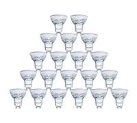 paul russells GU10 LED Bulbs, 4.9W 550lumens, 40Watt Equivalent GU10 Spotlight Bulbs Replacement, 120° Wide Beam, Bright Warm White 2700K, No Flickering, Energy Saving Non-Dimmable, 20 Packs