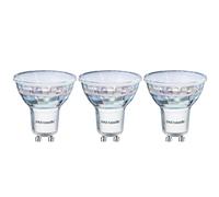 paul russells GU10 LED Bulbs, 4.9W 550lumens, 40Watt Equivalent GU10 Spotlight Bulbs Replacement, 120° Wide Beam, Bright Warm White 2700K, No Flickering, Energy Saving Non-Dimmable, 3 Packs