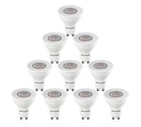 paul russells GU10 LED Bulbs, 4W 345lumens, 50Watt Equivalent, GU10 Spotlight Bulbs Replacement, 36° Narrow Beam, Bright Warm White 2700K, No Flickering, Energy Saving Non-Dimmable, Pack of 10