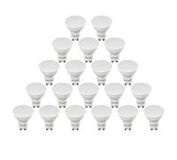 paul russells LED Bulb GU10, 400 lumens, 4.9W(Equivalent to 50W Halogen), Daylight White 6500K, Non Dimmable, Pack of 20