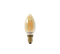 paul russells LED Candle Filament Light - 2.5W 20W Equivalent Replacement, 200LM Lumens, 2200K Extra Warm White, SES E14 Small Edison Screw C35 Bulbs - Energy Saving Non-Dimmable Lamps - Pack of 1