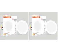 paul russells LED Ceiling Downlights, 20W Slim Recessed Bathroom Downlights, Kitchen Ceilings, 2150 Lumens, 4000K Cool/Natural White, Cutout 170-180mm, Round Non-Dimmable Panel Spotlights, 2 Pack