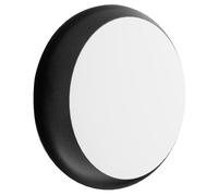 paul russells LED Ceiling & Wall Light Slimline Bulkhead, Adjust 12W/16W/20W - 120Lm/W, 3CCT 3000K/4000K/6500K, IP65, Black Bezel, Modern Flush for Commercial, Hallway, Outdoor Use