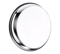 paul russells LED Ceiling & Wall Light Slimline Bulkhead, Adjust 12W/16W/20W - 120Lm/W, 3CCT 3000K/4000K/6500K, IP65, Chrome Bezel, Modern Flush for Commercial, Hallway, Outdoor Use