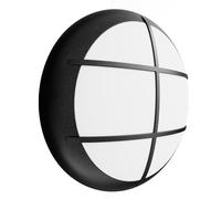 paul russells LED Ceiling & Wall Light Slimline Bulkhead, Adjust 12W/16W/20W - 120Lm/W, 3CCT 3000K/4000K/6500K, IP65, Grill Black Bezel, Modern Flush for Commercial, Hallway, Outdoor Use