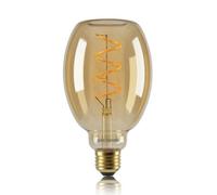 Paul Russells Led E27 Edison Screw, 4W Equivalent 25W, 250Lm Dimmable, Amber Glass Vintage V90, 1800K Warm White, 1 Pack