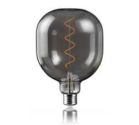 Paul Russells Led E27 Screw Bulb, G150 Spiral Filament, 4.5W To 13W Equiv, 120Lm Dimmable, Smoked Grey Glass, 1800K Warm White