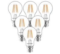 Paul Russells Led Filament Dimmable Gls Bulb, Bc B22, 12W 1521 Lumens, 100W Equivalent, 2700K Warm White, Pack Of 6