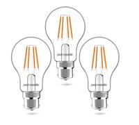 paul russells LED Filament GLS - Dimmable Bayonet Cap Fittings B22 Light Bulbs, 7Watt 806Lumens Classic A60 LED Bulbs, 60w Equivalent, 2700K Warm White Dimmer BC Energy Saving Lamps, 3 Pack