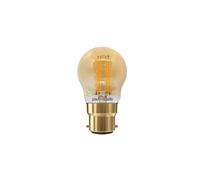paul russells Dimmable Filament Golf Ball LED Bulbs, Bayonet Cap, B22, BC, 4.5Watt 423LM G45 40w Equivalent, Mini Globe 2200K Amber, Energy Saving, Decorative Chandelier Lamps, Pack of 1