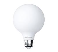 Paul Russells Led Filament Edison Screw E27 Bulb Dimmable G125 7.2W To 50W 640Lm Cri95 2700K Warm White Milky White Glass 1 Pack