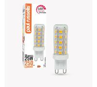 Paul Russells Led G9 Dimmable 2 Pin Bulb, 3W 470 Lumens, 25W Equivalent, 6500K Day Light
