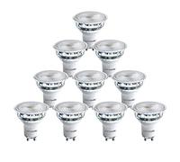 paul russells LED Glass GU10 - Dimmable Fittings Spot Lightbulbs, 4.5W 345 Lumens LED Bulbs, 50w Equivalent, Bright 2700K Warm White, Dimmer Energy Saving 38° Ceiling Spotlights, 10 Pack
