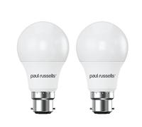 paul russells LED GLS - Dimmable Bayonet Light, 8.5W 806 Lumens B22 A60 LED Bulbs, 60w Equivalent, 6500K Daylight, Dimmer Standard BC Energy Saving Ceiling Lightbulbs, 2 Pack