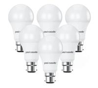Paul Russells Led Gls Dimmable Bulb Bayonet Cap Bc B22, 14W 1521Lumens 100W Equivalent, 2700K Warm White Light Bulbs, Pack Of 6