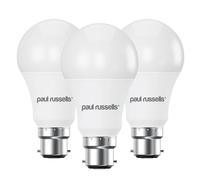 paul russells LED GLS - Dimmable Bayonet Light, 14W 1521 Lumens B22 A70 LED Bulbs, 100w Equivalent, 6500K Daylight, Dimmer Standard BC Energy Saving Ceiling Lightbulbs, Pack of 3