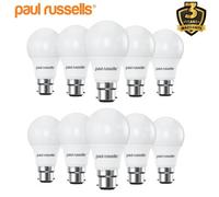 paul russells LED GLS - Dimmable Bayonet Light Bulbs, 8.5W 806Lumens B22 A60 LED Bulbs, 60w Equivalent, 4000K Cool White/Natural White, Dimmer Standard BC Energy Saving Ceiling Light, Pack of 10