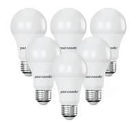 Paul Russells LED GLS - Dimmable Edison Screw Light, 14W 1521 Lumens E27 A70 LED Bulbs, 100w Equivalent, 2700K Warm White, Dimmer Standard ES Energy Saving Ceiling Lightbulbs, Pack of 6