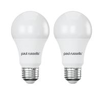 paul russells LED GLS - Dimmable Edison Screw Light Bulbs, 14W 1521Lumens E27 A70 LED Bulbs, 100w Equivalent, 4000K Cool White/Natural White, Dimmer Standard ES Energy Saving Ceiling Light, 2 Pack