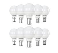 paul russells LED Golf Ball - Small Bayonet Fitting Dimmable Light, 5.5W B15 G45 LED Bulbs, 40w Equivalent, 6500K Daylight, Dimmer SBC Energy Saving Ceiling Lightsbulbs, 10 Pack
