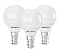 paul russells LED Golf Ball - Small Edison Dimmable Screw Light, 5.5W E14 G45 LED Bulbs, 40w Equivalent, 6500K Daylight, Dimmer SES Energy Saving Ceiling Lightsbulbs, 3 Pack