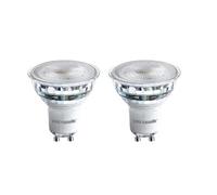 paul russells LED Glass GU10 - Dimmable Fittings Spot Lightbulbs, 4.5W 345 Lumens LED Bulbs, 50w Equivalent, 4000K Cool White/Natural White, 38° Degree Indoor Home Lighting Dimmer, 2 Pack