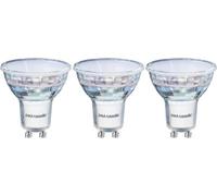 paul russells GU10 LED Bulbs, 4.5W 420lumens, 35Watt Equivalent GU10 Spotlight Bulbs Replacement, 120° Wide Beam, Bright Daylight 6500K, No Flickering, Energy Saving Non-Dimmable, 3 Packs
