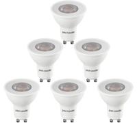 Paul Russells Led Gu10 Light Bulb, 5W 480 Lumens, 60W Equivalent, 6500K Day Light, Ceiling Spotlights, Pack Of 6