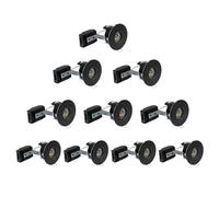 paul russells LED GU10 Recessed Ceiling Fire Rated Downlight Can with Black Bezel, 65-70mm Cutout, IP65 Dust & Waterproof, Twist & Lock Design, Quick Connect, Décor Rooms, 10 Packs (NO Bulb)