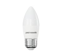 paul russells LED Light Edison Screw E27, 60watt Equivalent, 6.5W 806LM LED Bulbs, 2700K Bright Warm White, Frosted C35 ES Candle Energy Saving Non-Dimmable Chandelier Lightbulbs, Pack of 1